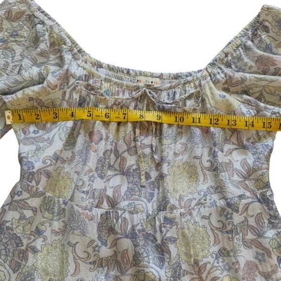 Roller Rabbit Women’s Pastel Floral Tiered Long Sleeve Dress Size XS Cottagecore - Picture 5 of 16